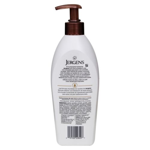 Crema corporal Jergens coco hidratante - 400 ml