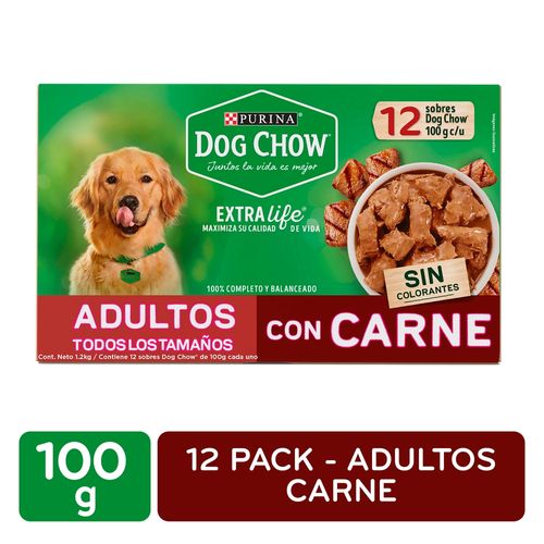 Alim Dog Chow Adulto Carne Caja 1200Gr