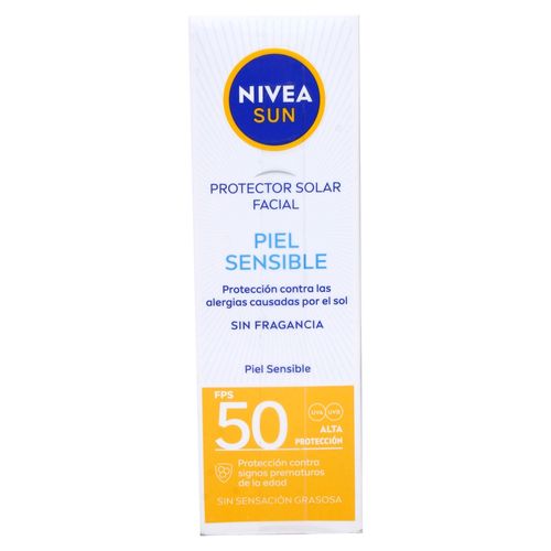 Protector Solar Nivea Facial para Piel Sensible - 50 ml