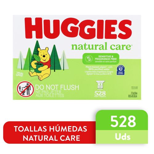 Toallas Húmedas  Huggies Natural Care Fragancia - 528Uds