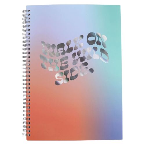 Cuaderno Pen + Gear de espiral doble anillo diseños coloridos - 60 hojas