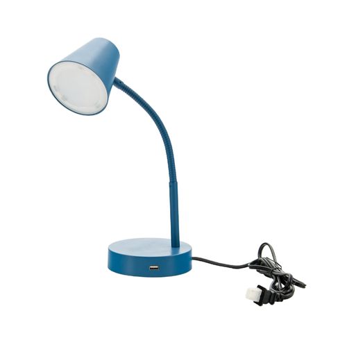 Ms Lampara Escritori Led Azul Puerto Usb