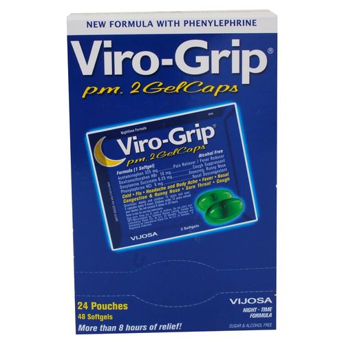 Virogrip Noche Gelcaps 24 Sobres