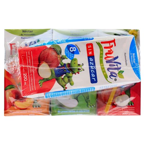 12 Pack De  Bebida Nectar Fruvita Mas Calculadora
