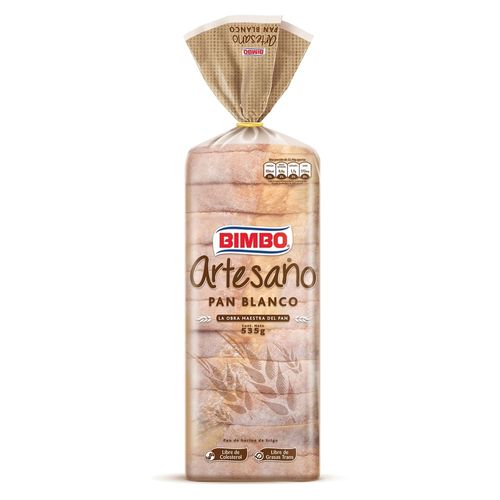 Pan Sandwich Bimbo Artesano Blanco  Mediano -  535gr