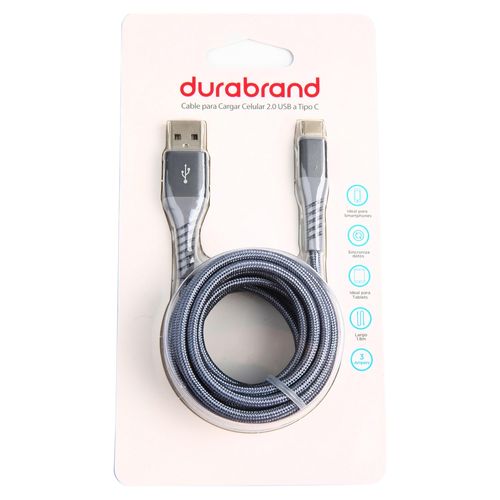 Cable Durabrand 20WC87006 tipo C a A carcasa de metal de 1.8 m