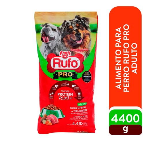 Alimento seco Rufo pro para perro adulto - 4400 g