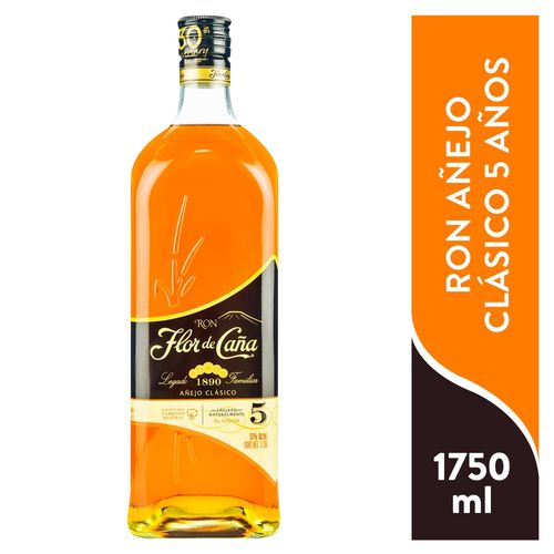 Ron Flor De Caña 5 Años Añejo Clasico -1750ml