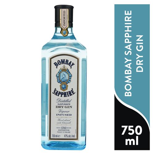 Ginebra Bombay Sapphire botella - 750 ml