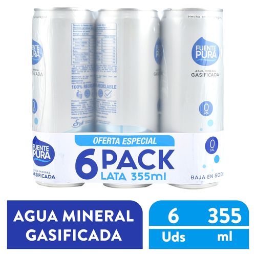 Agua gasificada Fuente Pura natural - 2130 ml