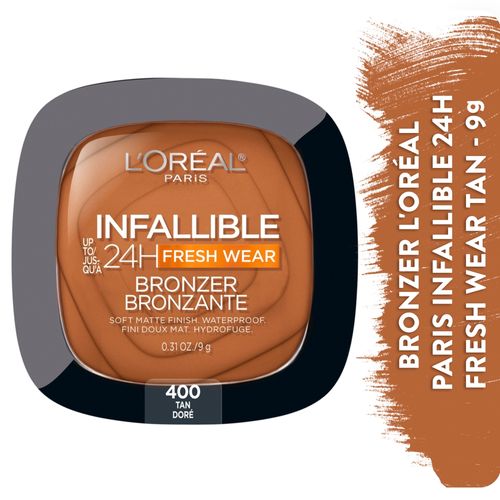 Polvo compacto L'Oréal Infallible matte tono 400 tan bronze - 9 g