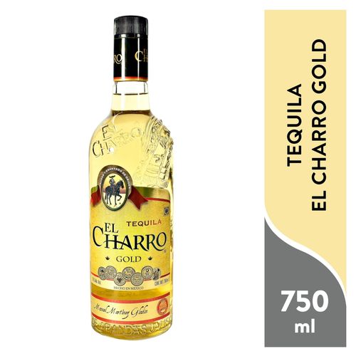 Tequila el charro gold calidad y envasado de origen - 750ml