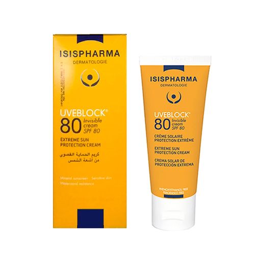 Crema solar Isispharma uveblock FPS 80  - 40 ml