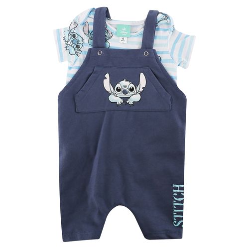 Conjunto Bebo Overol Y Playera Stitch