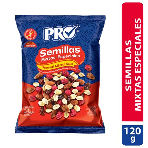 Semillas mixtas Pro especial bolsa libre de gluten - 120 g