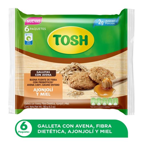 Galleta Tosh Avena Ajonjoli -180 g