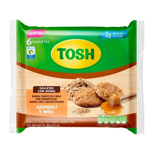 Galleta Tosh Avena Ajonjoli -180 g