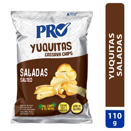 Yucas Pro saladas en hojuelas -110 g