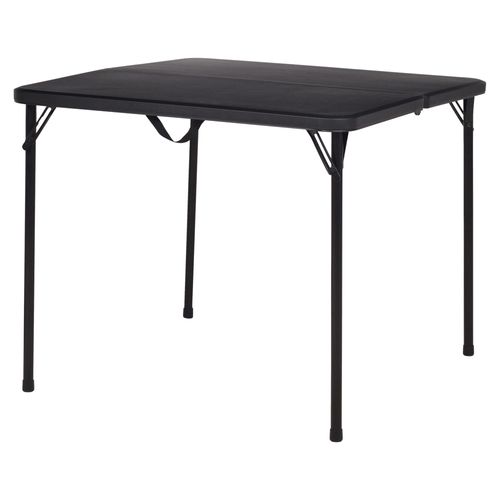 Mesa Negra Plastica Plegable 122Cm