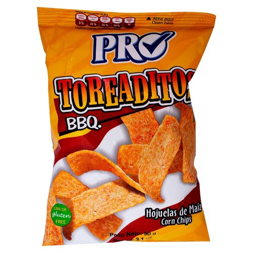 Snack crujientes Pro toreaditos barbacoa - 90 g