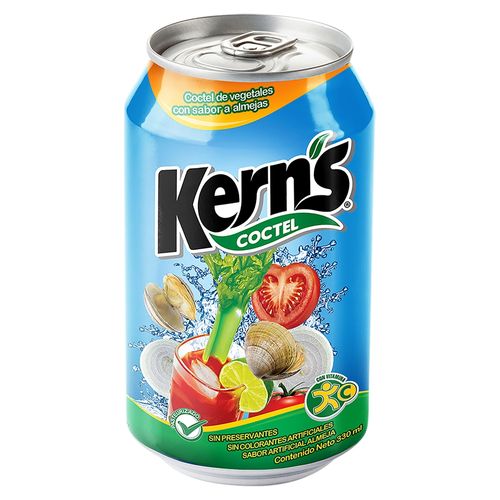 Coctel de vegetales Kern's con sabor a almeja lata - 330 ml