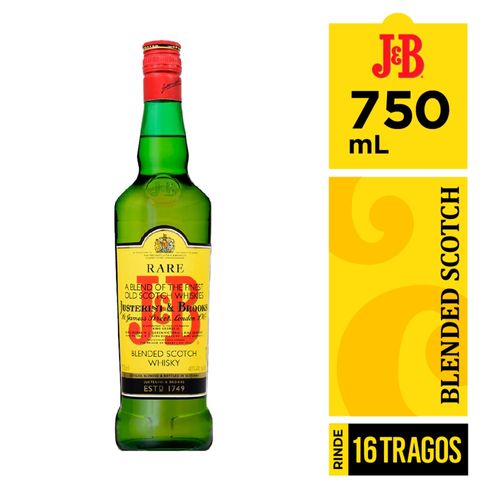 Whisky J&B scotch blended con 40% vol - 750 ml