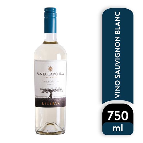 Vino blanco Santa Carolina reserva sauvignon - 750 ml