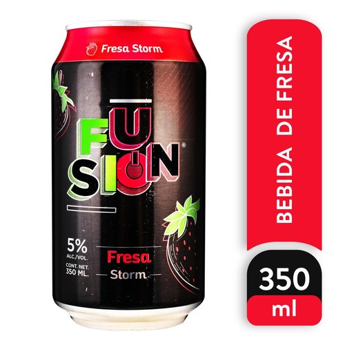 Bebida alcohólica Fusión sabor fresa - 350 ml