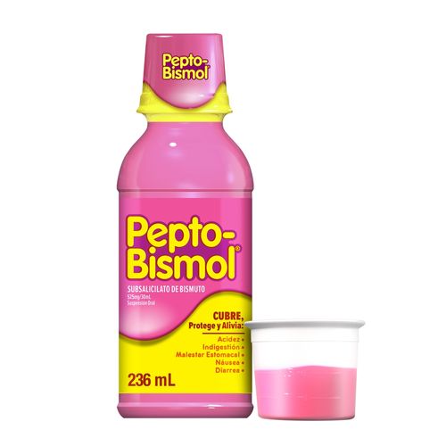 Suspensión Pepto Bismol Sabor Original Alivio para el malestar estomacal - 236 ml