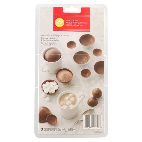 2 Moldes Transparent Esferas Choc Wilton