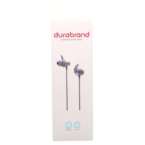 Auriculares Durabrand S928PP con cable color morado