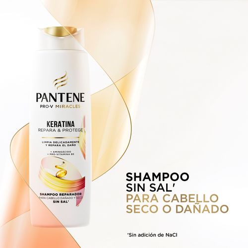 Shampoo Pantene Pro-V Keratina Sin Sal - 300 ml