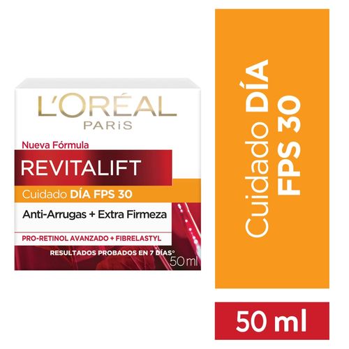 Crema facial L'Oréal revitalift fps 30 anti-arrugas + extra firmeza - 50 ml