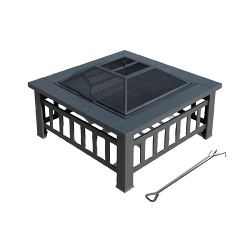 Pariila de carbón Expert Grill Brasero con accesorios y cobertor