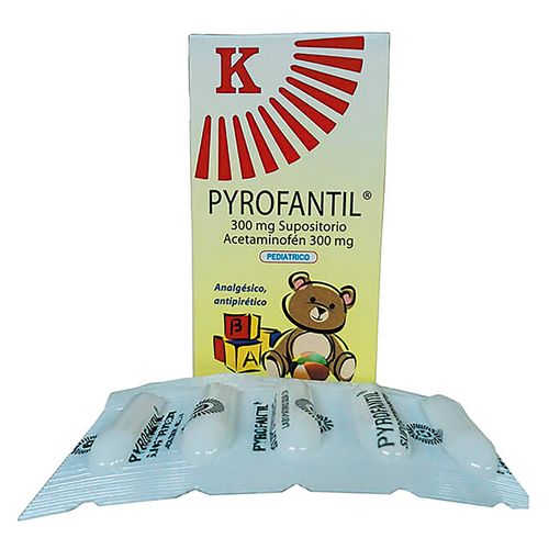 Pyrofantil Solka 10 Supositorios - 300mg