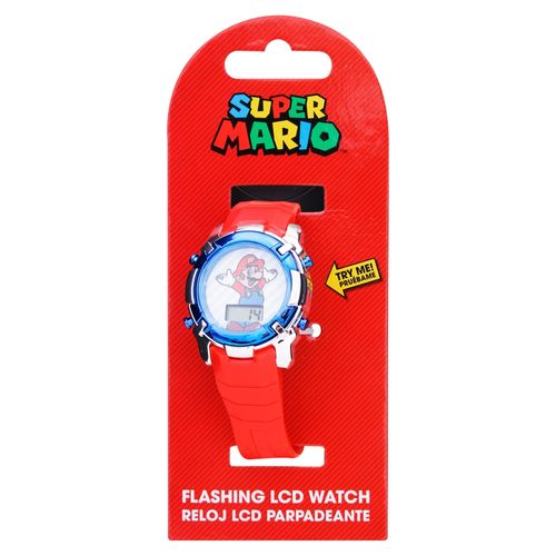 Reloj Super Mario Lcd Parpadeante Marco