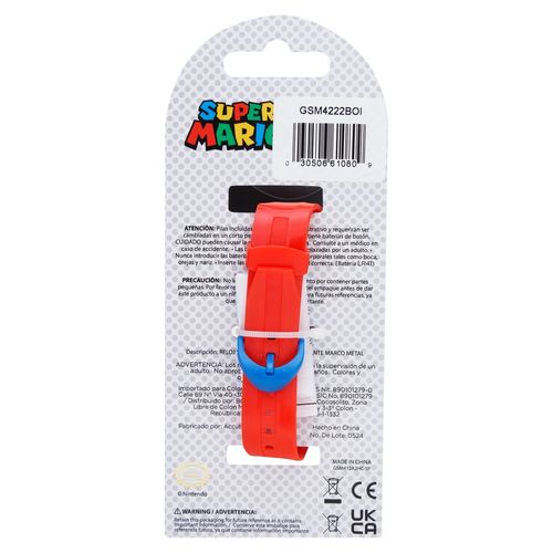Reloj Super Mario Lcd Parpadeante Marco