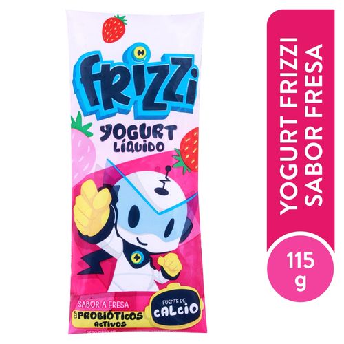 Yogurt Frizzi sabor fresa delicioso y cremoso - 115 g
