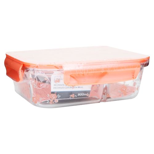 Recipiente Vidrio Decorad Division 900ml