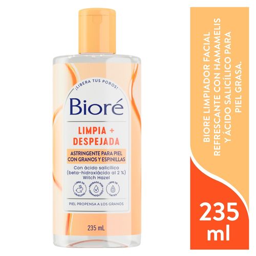 Astringente Biore facial antiacne con ácido salicílico - 235 ml