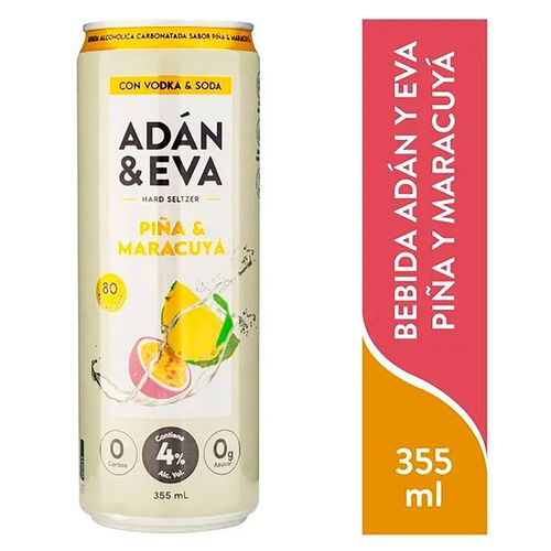 Brandy Adan Y Eva Seltzer Maracuya Piña - 355ml