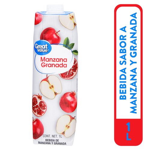 Bebida Great Value Granada Manzan - 1000ml