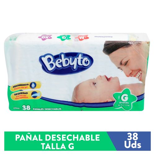 Pañal Desechable Bebyto Talla 2 - 40 Unidades