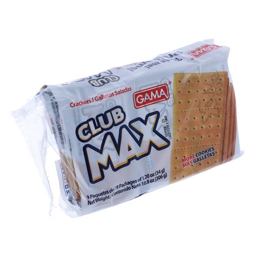 Galleta Gama Salada Club Max 9 Unidades - 306gr