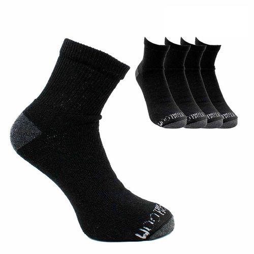 Calcetín Loom Largo negro para caballero -5 pares