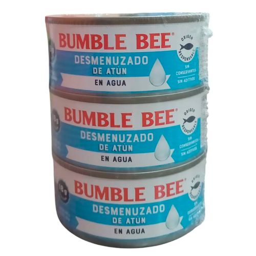 Atun Bumble Bee Desmenuza Agua 3pk 142gr