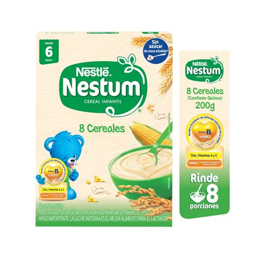 Nestlé® NESTUM® 8 Cereales Cereal Infantil Caja 200g