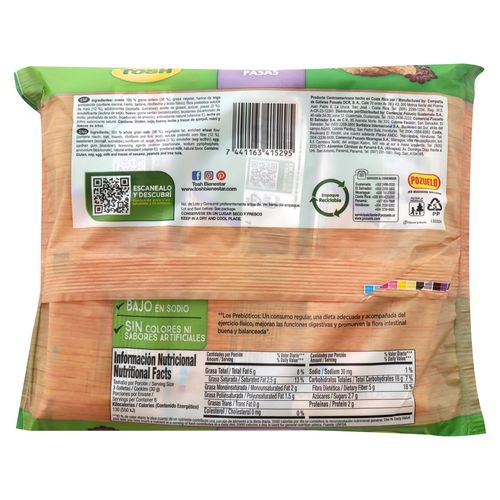 Galleta Tosh con avena y pasas 6 Uds - 180 g