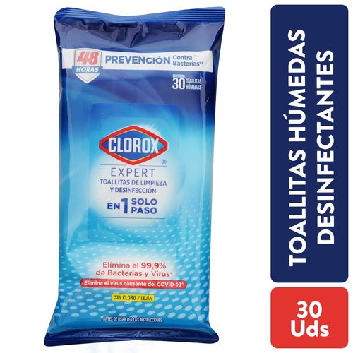 Toallitas Desinfectantes Clorox  Paquete -30Uds