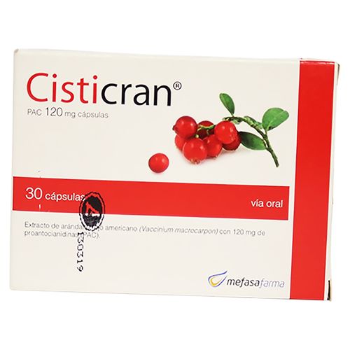 Cisticran 120 mg caja 30 cápsulas - Precio indicado por cápsula